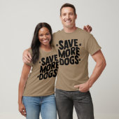 T-shirt Enregistrer plus de chiens amis garçon (Unisexe)