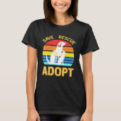 T-shirt Enregistrer Secourir Adopter Pro Pet Adoption (Devant)
