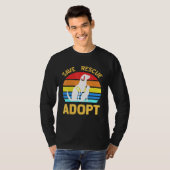 T-shirt Enregistrer Secourir Adopter Pro Pet Adoption (Devant entier)