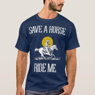 T-shirt Enregistrer Un Cheval Ride Me Drôle Enregistrer Un