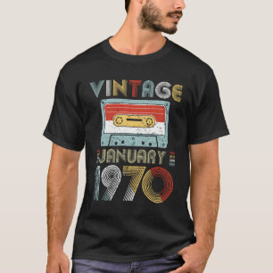 T-shirt Enregistreur à cassettes vintage d'anniversaire e
