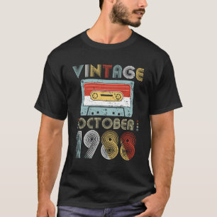 T-shirt Enregistreur à cassettes vintage d'anniversaire e