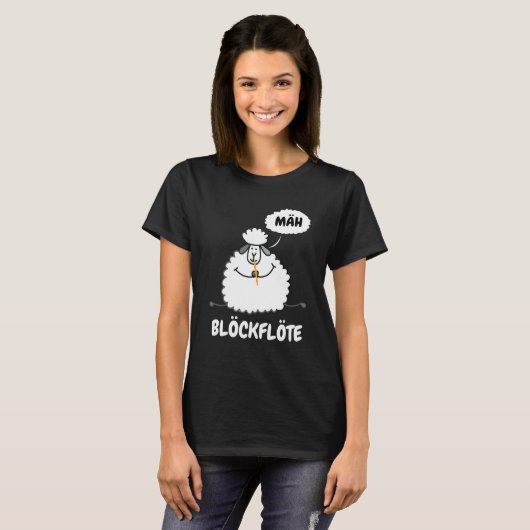 T-shirt Enregistreur I Notes Enregistreur de mouton Lampe (Devant entier)