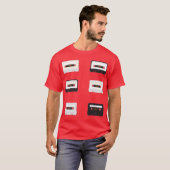 T-shirt Enregistreurs à cassettes (Devant entier)