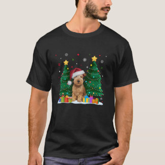 T-shirt Enrobé doux Roue Terrier Amoureux des chiens Santa
