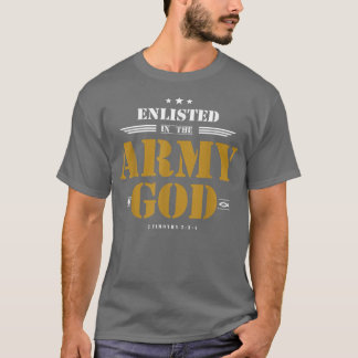 T-shirt Enrôlé Dans L'Armée De Dieu, Chrétien