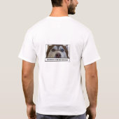 T-shirt enroué rouge de blanc de révolution (Dos)