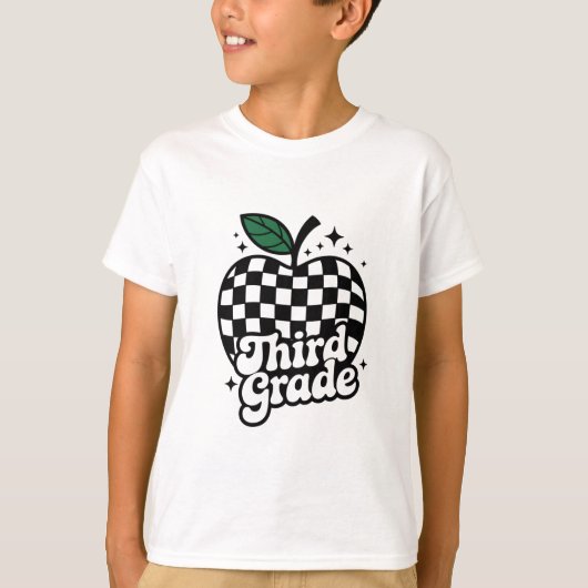 T-shirt Enseignant 3e année Retour à l'école (Devant)