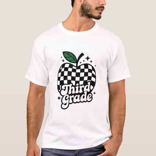 T-shirt Enseignant 3e année Retour à l'école (Devant)