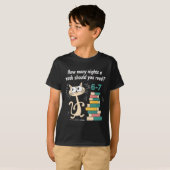 T-shirt Enseignant 6-7 Combien de nuits par semaine devrie (Devant entier)