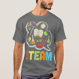T-shirt Enseignant À LA VAPEUR Et Étudiant Retour À L'Écol