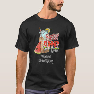 T-shirt Enseignant adjoint Hors service Pause été doux Sum