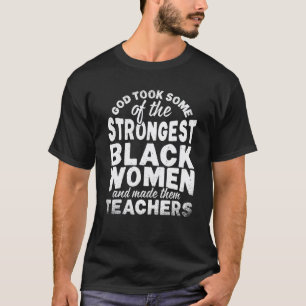 T-shirt Enseignant afro-américain Mois de l'histoire des N