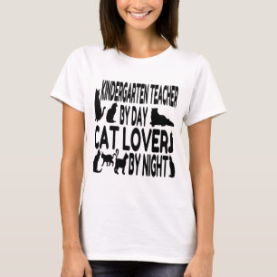 T-shirt Enseignant Amoureux des chats de maternelle