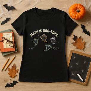 T-shirt Enseignant amusant Halloween Math est un fantôme M