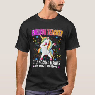 T-shirt Enseignant Anglais Comme Un Enseignant Normal Seul