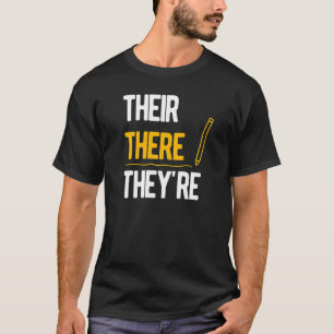T-shirt Enseignant anglais Leur Ils sont là