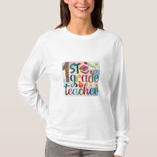 T-shirt Enseignant Art de première année Enseignant (Devant)
