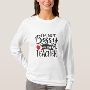 T-shirt Enseignant Art Je Ne Suis Pas Bosseuse Je Suis L'E