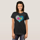 T-shirt Enseignant Artis Pour Coeur Coloré (Devant entier)
