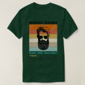 T-shirt Enseignant assidu Définition Funny Beard Enseignan (Design devant)