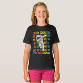 T-shirt Enseignant astronaute 100 jours d'école (Devant entier)