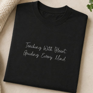 T-shirt Enseignant avec cœur guidant chaque esprit éducate