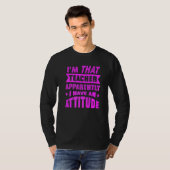 T-shirt Enseignant Avec Une Attitude Ou Entraîneur Discipl (Devant entier)