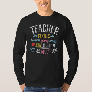 T-shirt Enseignant Besties Funny Enseignant 1