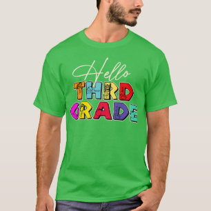 T-shirt Enseignant Bonjour Troisième Classe
