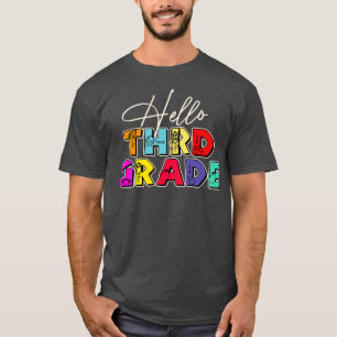 T-shirt Enseignant Bonjour Troisième Classe