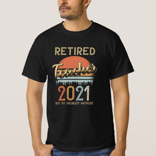 T-shirt Enseignant-cadeau Retraite 2021 (Devant)