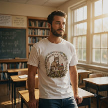 T-Shirt Enseignant Chat | Cottagecore Vintage 