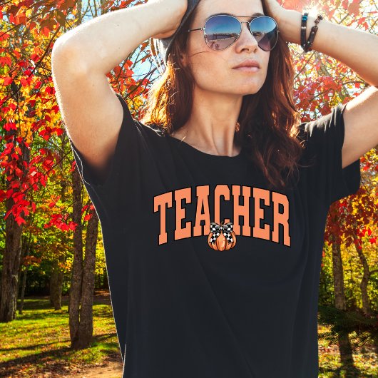 T-shirt Enseignant Citrouille