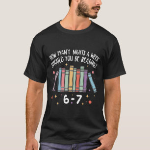 T-shirt Enseignant Combien de nuits par semaine devriez-vo