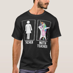 T-shirt Enseignant contre professeur de mathématiques 1