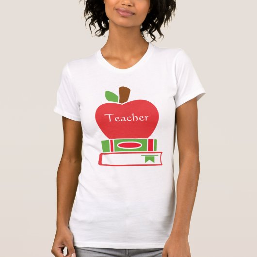 T-shirt Enseignant cool Red Apple Books (Devant)