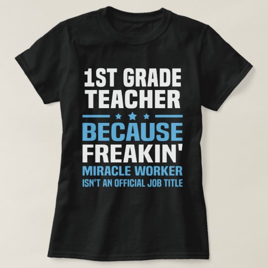 T-shirt Enseignant de 1ère année (Design devant)