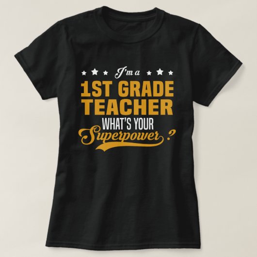 T-shirt Enseignant de 1ère année (Design devant)