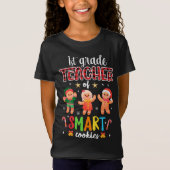 T-Shirt Enseignant De 1Ere Année De Cookies Intelligents C (Devant)