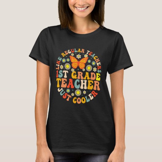 T-shirt Enseignant de 1re année comme un enseignant normal (Devant)