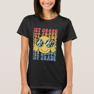 T-shirt Enseignant de 1re année Élève Heureux Sourire Visa