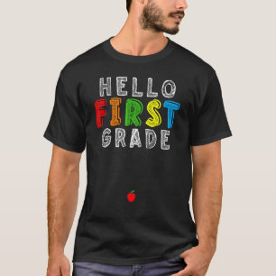 T-shirt Enseignant de 1re année Élève Retour à l'école Bon