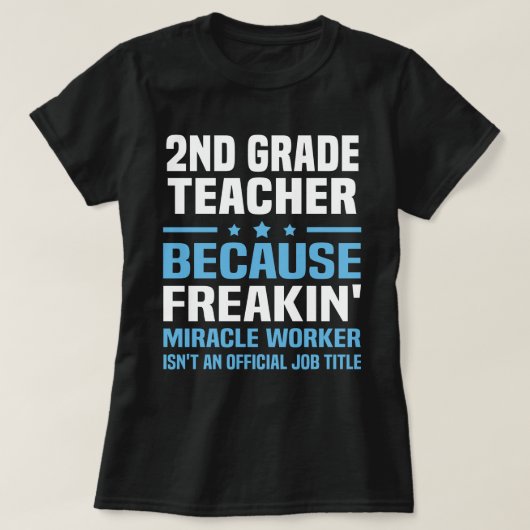 T-shirt Enseignant de 2e année (Design devant)