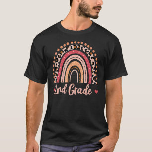 T-shirt Enseignant de 2e année Funny Rainbow  Retour à l'é