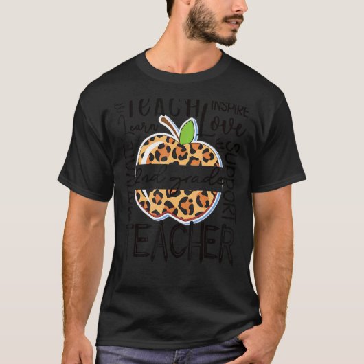 T-shirt Enseignant de 2e année Motivation enseignement de (Devant)