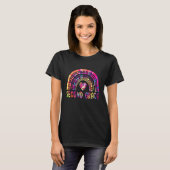 T-shirt Enseignant de 2e année Rainbow de 2e année à Sch (Devant entier)