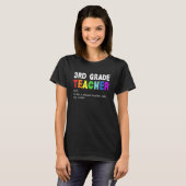 T-shirt Enseignant de 3e année Définition Escadron Enseign (Devant entier)