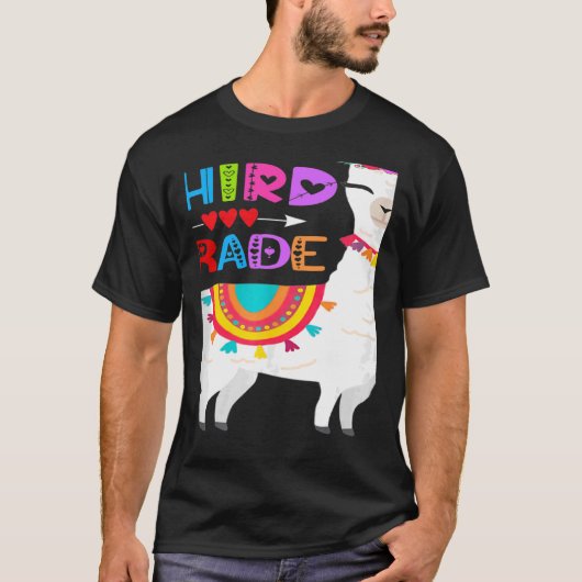 T-shirt Enseignant de 3e année Pas de prob Llama Premier j (Devant)