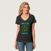 T-shirt Enseignant de 4e année Funny St Patrick's Day (Devant entier)